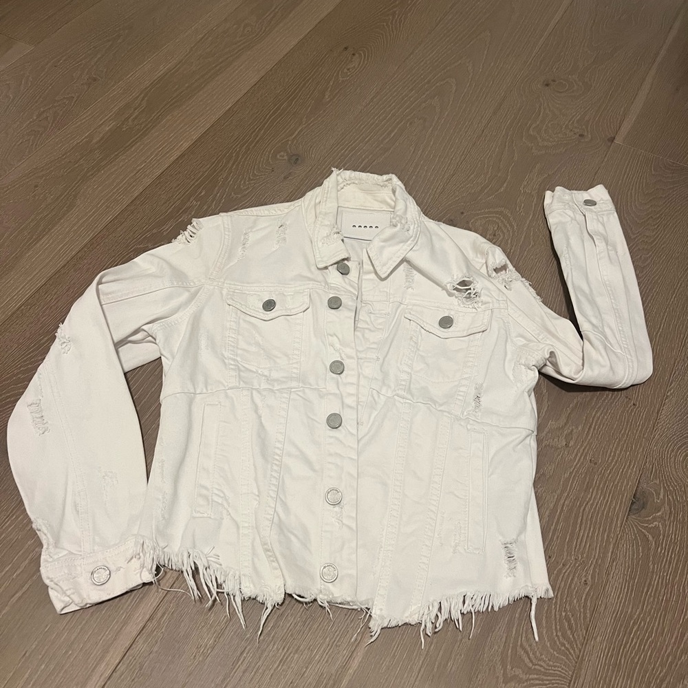 Blank NYC Distressed Denim Jacket